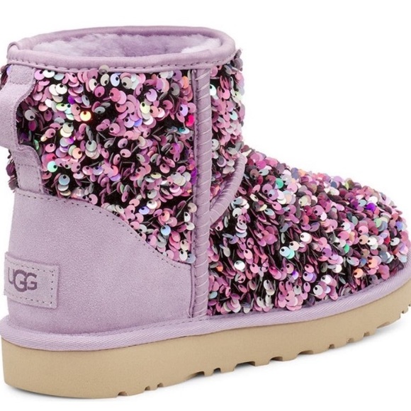 UGG Classic Mini Stellar Sequin Boots - Picture 4 of 4